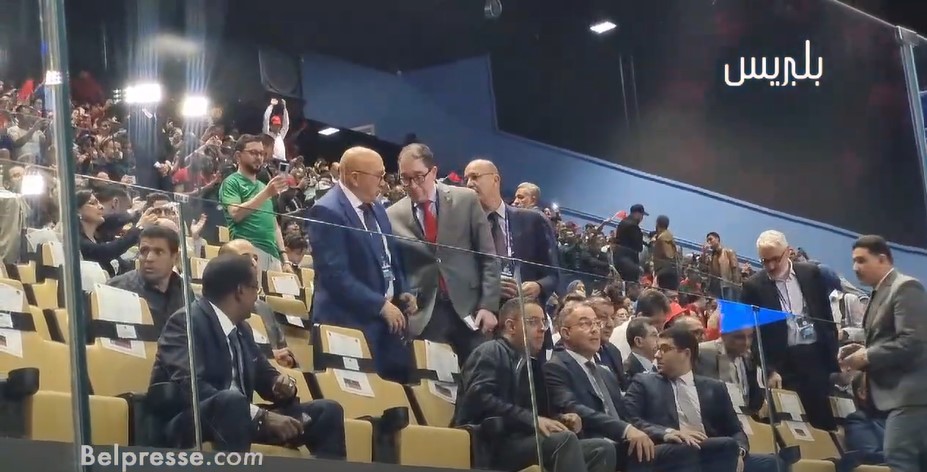 فوزي لقجع أول المساندين ل”أسود القاعة” في مواجهة منتخب ليبيا