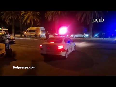 مغادرة حافلة نادي الوداد الرياضي وسط تعزيزات أمنية بعد المباراة ضد حسنية اكادير