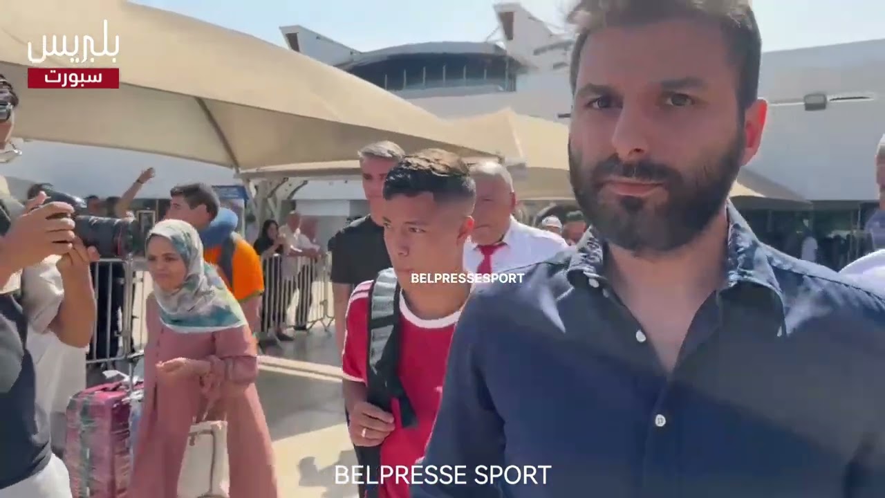 لحظة وصول  اللاعب البرازيلي بيدرينهو  إلى المغرب للالتحاق بالفريق الأحمر