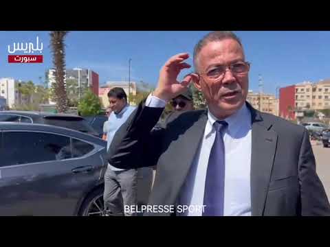 حضور فوزي لقجع، رئيس الجامعة الملكية المغربية لكرة القدم، في جنازة الصحافي الراحل بلعيد بويميد