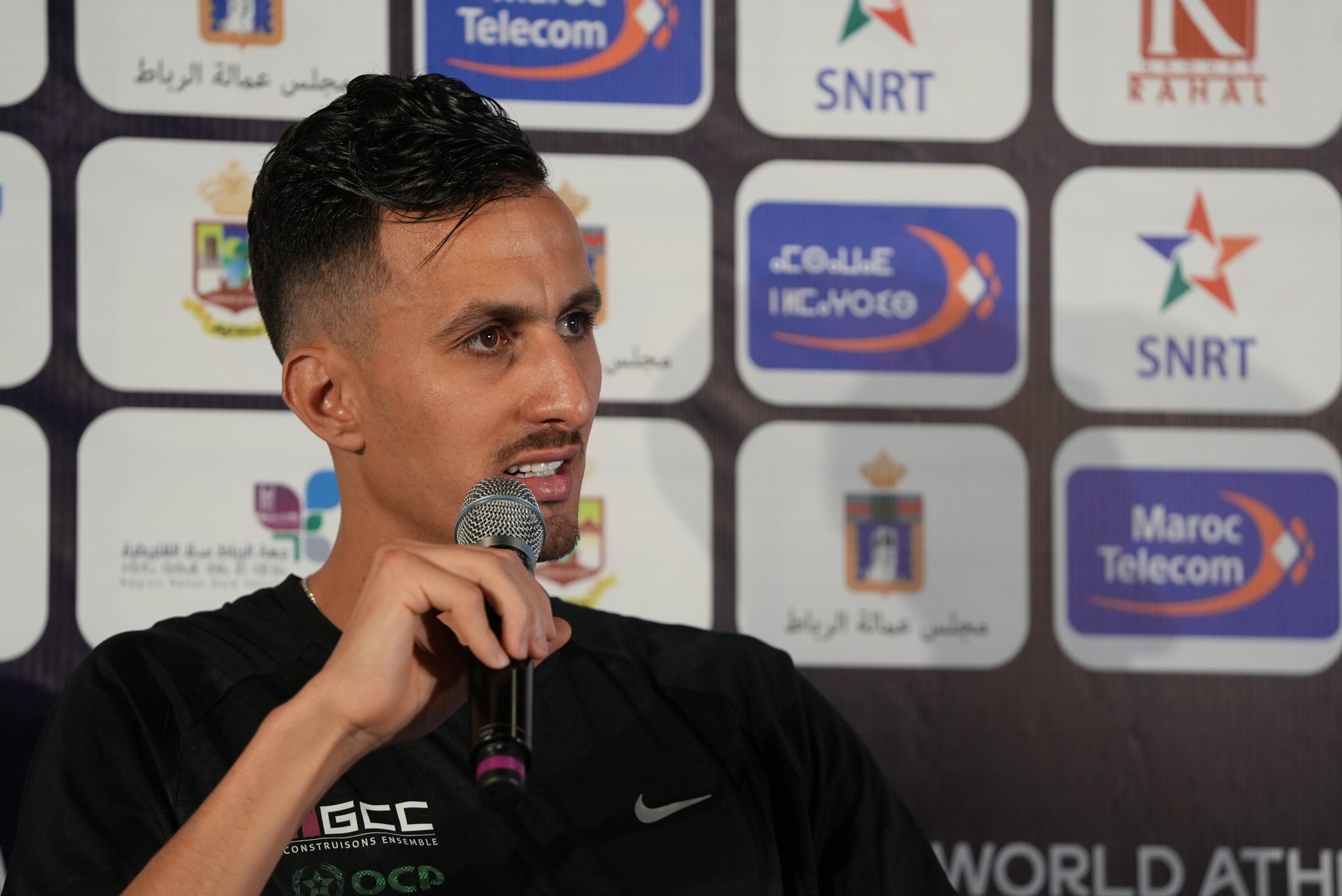 البقالي: سعيد بالركض فوق مضمار الملعب الأولمبي الجديد وأمام والدي