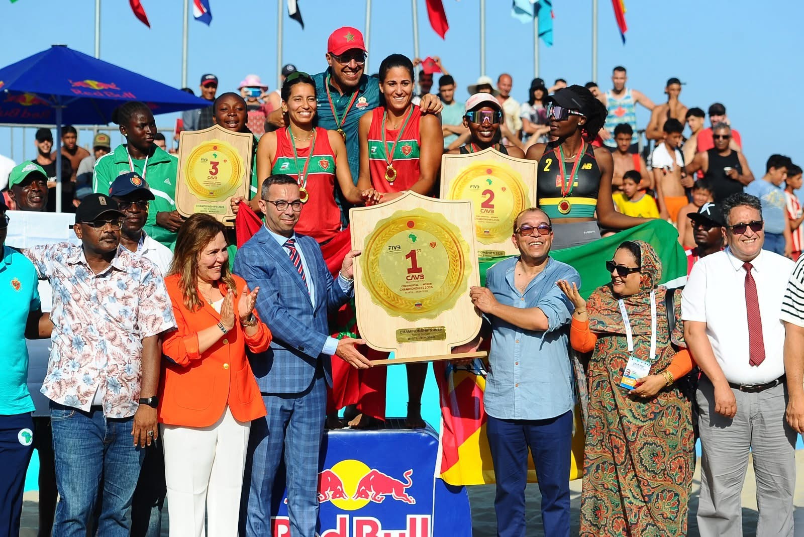 المغرب بطلا لإفريقيا ذكورا وإناثا في كرة الطائرة الشاطئية