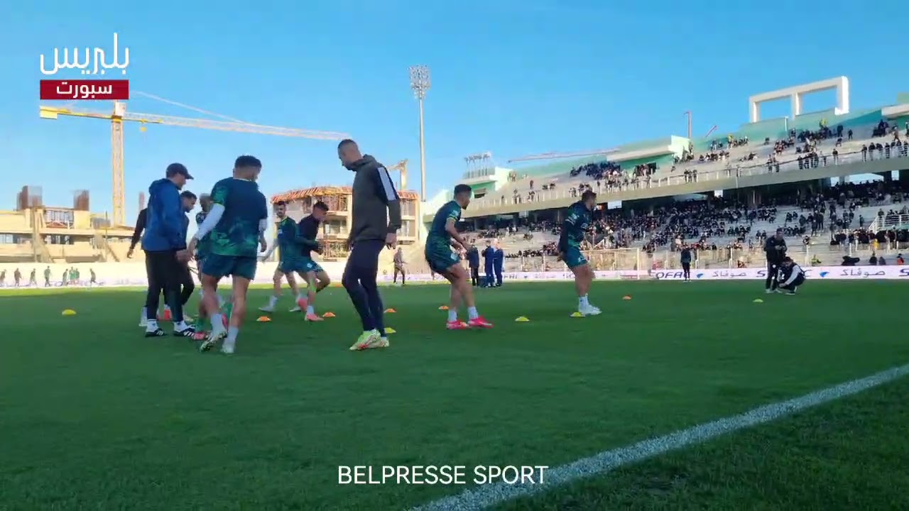 احماءات لاعبي الرجاء والجيش الملكي