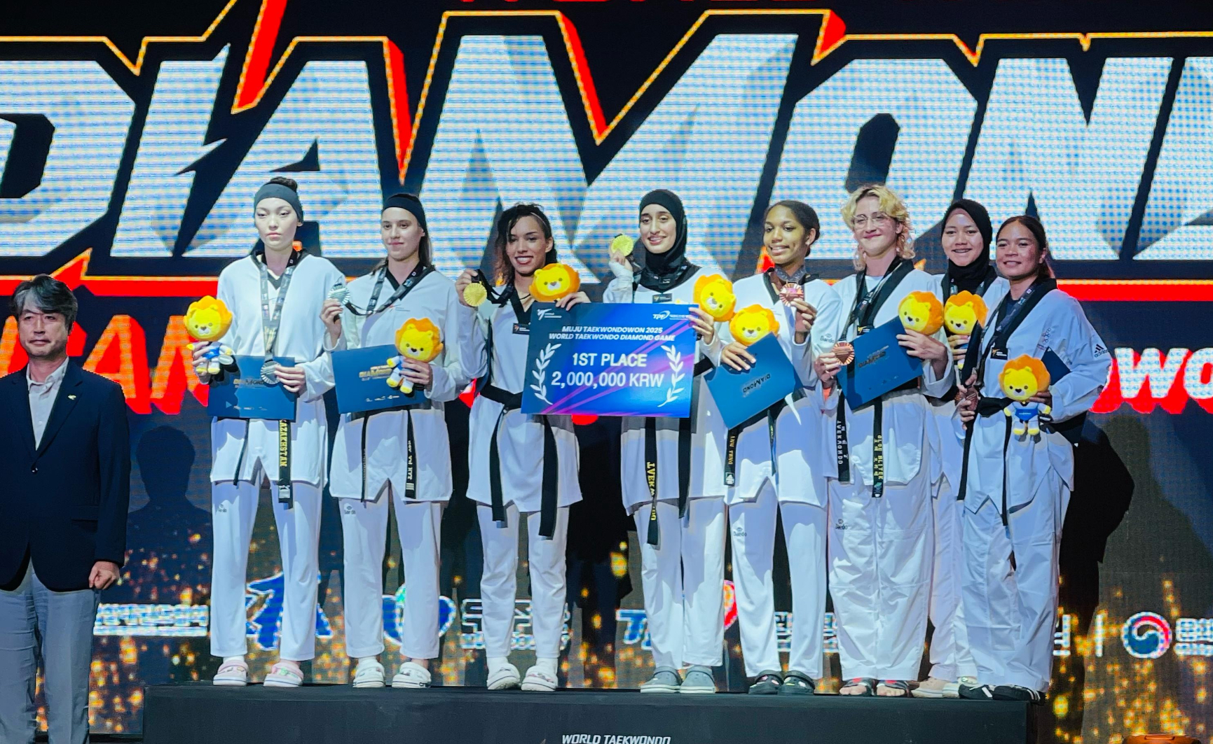 المنتخب الوطني للتايكواندو يتألق في البطولة الماسية بكوريا