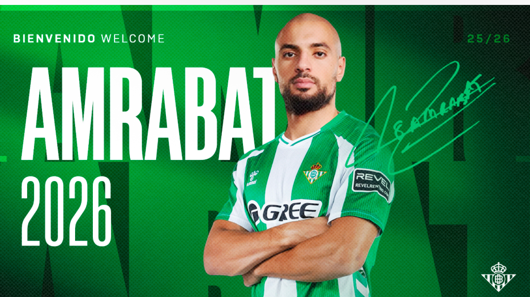 سفيان أمرابط ينضم إلى ريال بيتيس على سبيل الإعارة