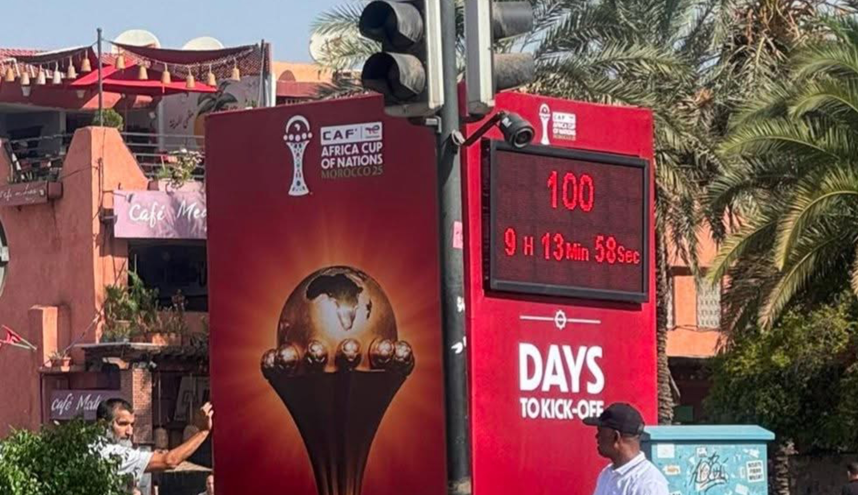 الشوارع المغربية تتزين لانطلاق العد العكسي قبل كأس أمم إفريقيا