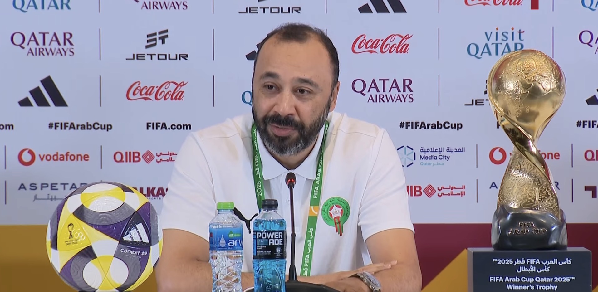 السكتيوي: الفوز بالكأس هدفنا الأهم وتشريف الكرة الوطنية فوق كل اعتبار